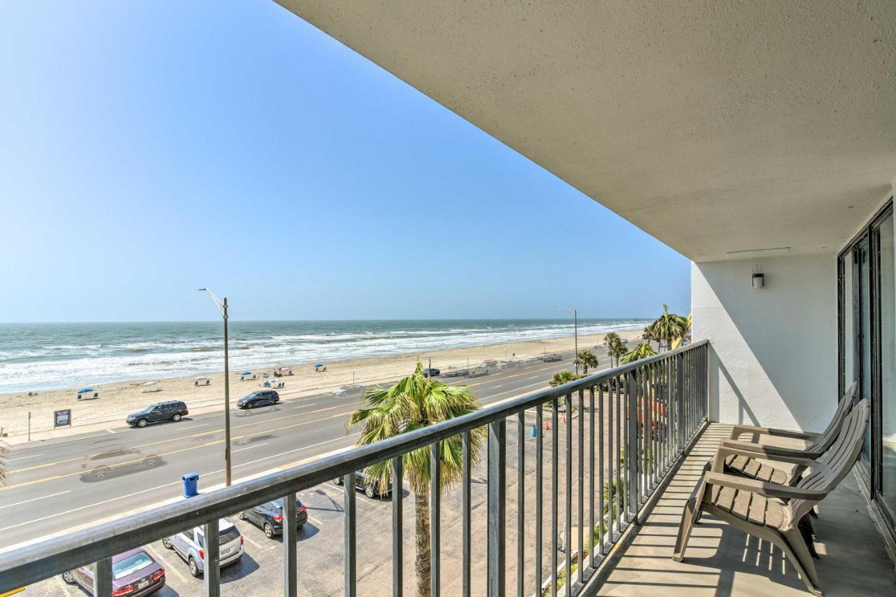 Galveston Oceanfront Condo With Balcony And View! 외부 사진